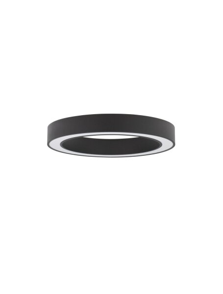 LED Deckenlampe Ø 60 cm Schwarz dimmbar Ring Farbwechsel