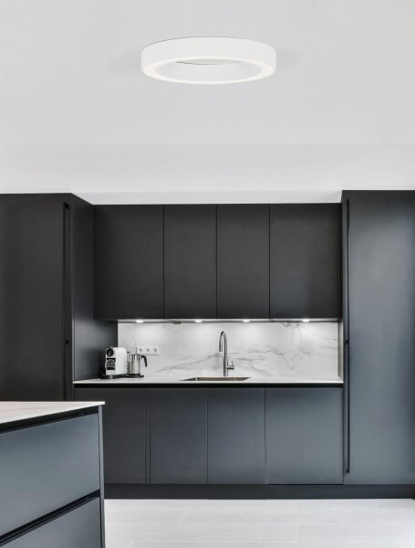 LED Deckenleuchte dimmbar Weiß Ø 60 cm Ring CCT MALDEN