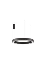 LED H&auml;ngeleuchte Schwarz &Oslash; 80 cm dimmbar Ring...