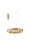 LED Pendelleuchte Ring in Gold Ø 60 cm dimmbar CCT Aluminium