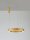 LED Pendelleuchte Ring in Gold Ø 60 cm dimmbar CCT Aluminium