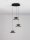 LED Pendelleuchte 42 cm breit in Schwarz Gold dimmbar Modern