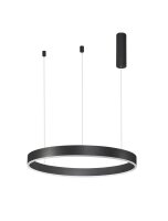 LED Pendelleuchte Schwarz &Oslash; 60 cm dimmbar Ring CCT...