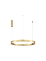 LED H&auml;ngeleuchte in Gold &Oslash; 80 cm dimmbar Ring...