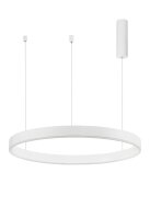 Runde LED H&auml;ngeleuchte Wei&szlig; &Oslash; 80 cm...