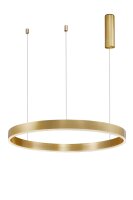 LED Pendelleuchte Ring in Gold &Oslash; 80 cm dimmbar...