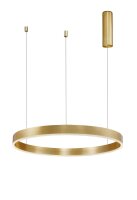 LED Kronleuchter in Gold &Oslash; 60 cm dimmbar Ring...