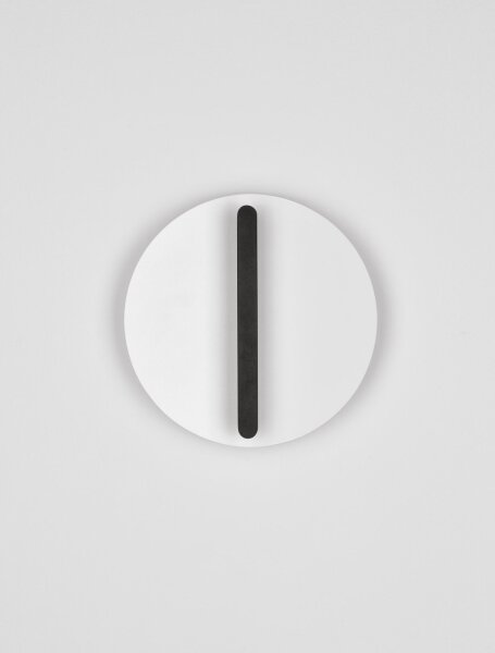 LED Wandleuchte Weiß Schwarz 20 cm breit dimmbar rund MARIAH