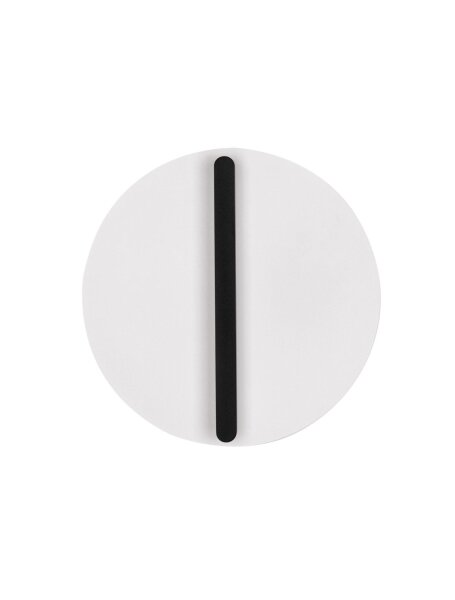 LED Wandlampe Weiß Schwarz 30 cm breit dimmbar rund warmweiß