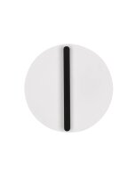 LED Wandlampe Wei&szlig; Schwarz 30 cm breit dimmbar rund...