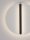 LED Wandlampe Weiß Schwarz 30 cm breit dimmbar rund warmweiß