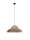 Pendelleuchte E27 Ø 65 cm Schwarz Braun höhenverstellbar