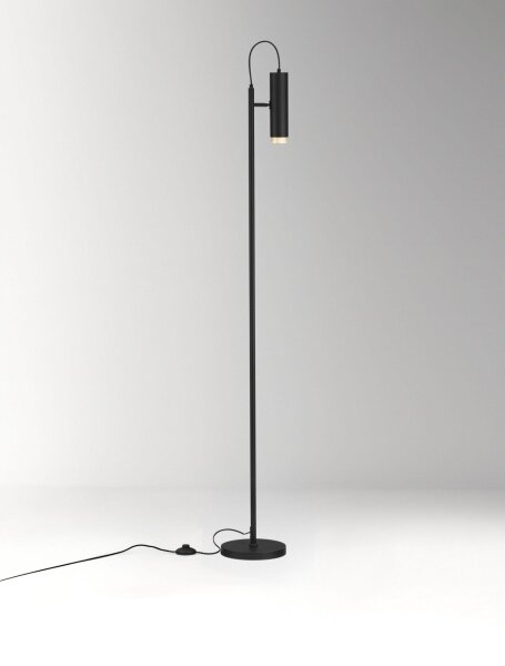 Stehlampe GU10 160 cm in Schwarz Gold schwenkbar MARVIN