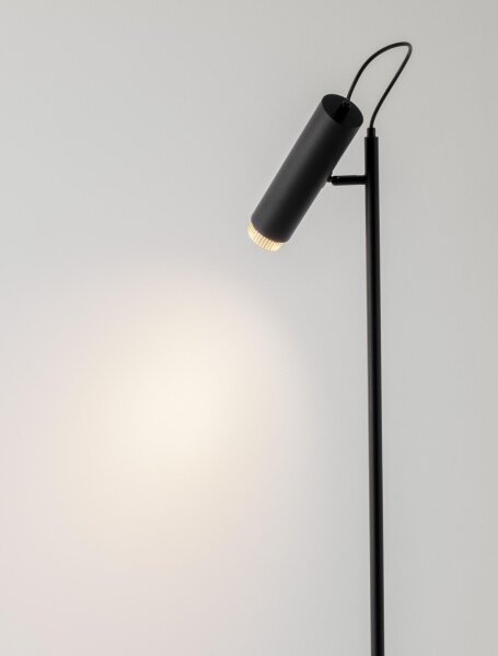 Stehlampe GU10 160 cm in Schwarz Gold schwenkbar MARVIN