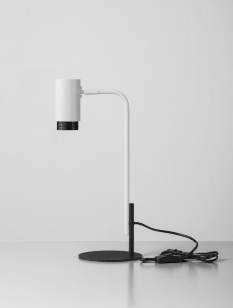 Schreibtischlampe GU10 Weiß Schwarz 42 cm MARVIN Aluminium