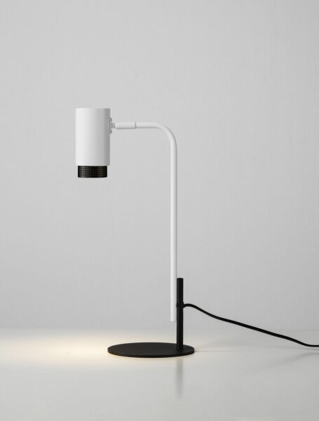 Schreibtischlampe GU10 Weiß Schwarz 42 cm MARVIN Aluminium