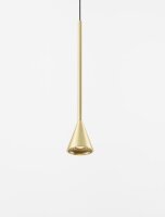LED Pendelleuchte schmal Ø 6 cm in Schwarz Gold...