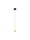 LED Pendelleuchte schmal Ø 6 cm in Schwarz Gold dimmbar