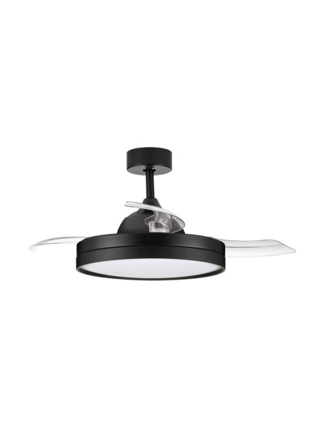 LED Deckenlampe Schwarz Ø 107 cm Fernbedienung Farbwechsel