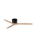 Deckenventilator Schwarz Natur &Oslash; 132 cm Holz...