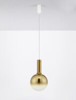 LED Hängeleuchte in Weiß Gold Ø 25 cm...