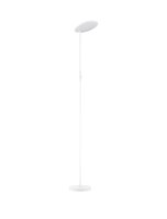 LED Stehleuchte Wei&szlig; 205 cm dimmbar schwenkbar...