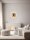 LED Wandlampe rund 30 cm breit in Nickel Grau Rauchglas