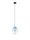 LED Pendelleuchte rund Ø 16 cm Schwarz Blau höhenverstellbar