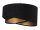 Suspension MADAN Noir Or Tissu &Oslash;50cm rond