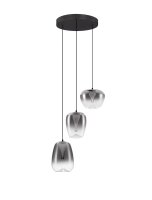 LED H&auml;ngelampe 41 cm breit Schwarz...