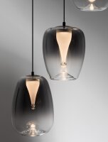 LED Hängelampe 41 cm breit Schwarz...