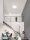 LED Deckenlampe flach Ø 40 cm Weiß warmweiß MURIEL Aluminium