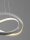 LED Hängeleuchte in Silber Gold Ø 50 cm dimmbar Design rund