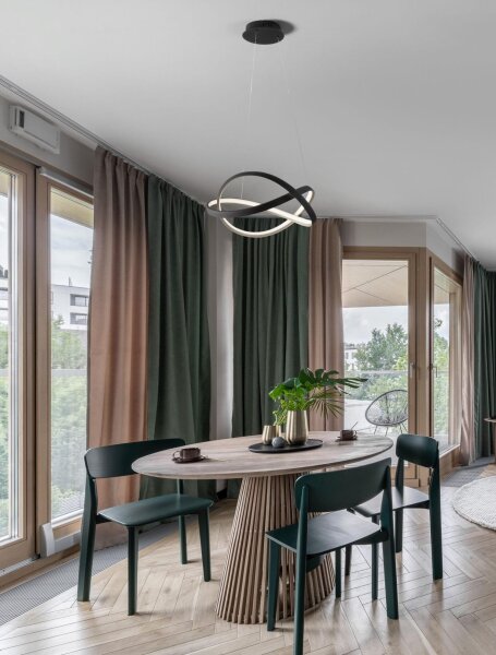 LED Pendelleuchte in Schwarz Gold Ø 50 cm dimmbar Design