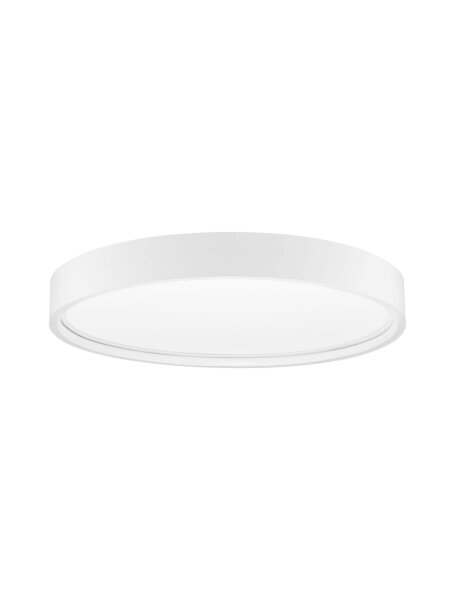LED Deckenlampe flach Ø 45 cm Weiß dimmbar warmweiß Modern