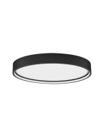 LED Deckenleuchte Schwarz &Oslash; 45 cm dimmbar flach...