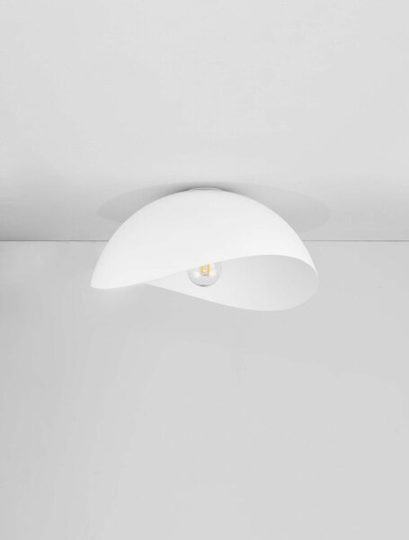Deckenlampe rund E27 Ø 40 cm Weiß NEVADA Aluminium Modern