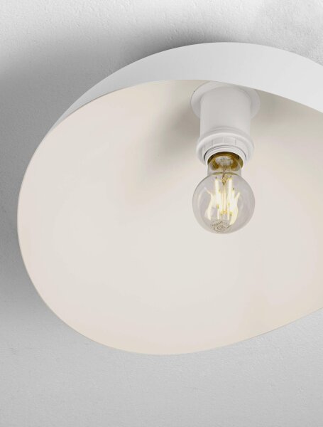 Deckenlampe rund E27 Ø 40 cm Weiß NEVADA Aluminium Modern