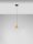 LED Pendelleuchte rund Ø 16 cm in Schwarz Gold Glas warmweiß