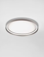 LED Deckenlampe flach Ø 60 cm Braun dimmbar CCT...