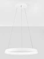 LED Pendelleuchte dimmbar Weiß Ø 60 cm Ring...