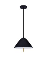 Runde LED Pendelleuchte Ø 40 cm Schwarz...
