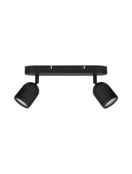 Spotleuchte Schwarz 28 cm lang GU10 schwenkbar Metall NOELLE