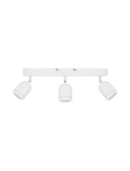 Deckenlampe Weiß 48 cm lang GU10 schwenkbar Metall 3 flammig