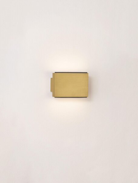 LED Wandlampe Up Down 11,1 cm breit in Gold 2 flammig NORAH