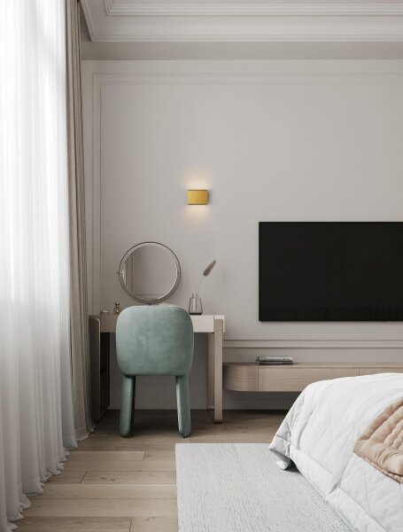 LED Wandlampe Up Down 11,1 cm breit in Gold 2 flammig NORAH