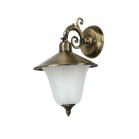 Lampe dextérieur murale en laiton antique avec...