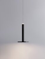 LED Pendelleuchte rund Ø 15 cm Schwarz...