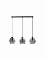Pendelleuchte E27 84 cm lang Schwarz Grau...