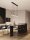 LED Hängeleuchte in Schwarz Roségold 90 cm lang dimmbar